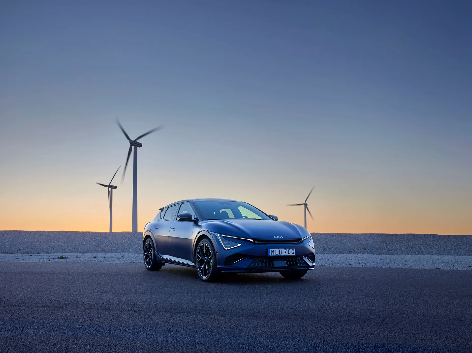 Kia EV6 på Gotland